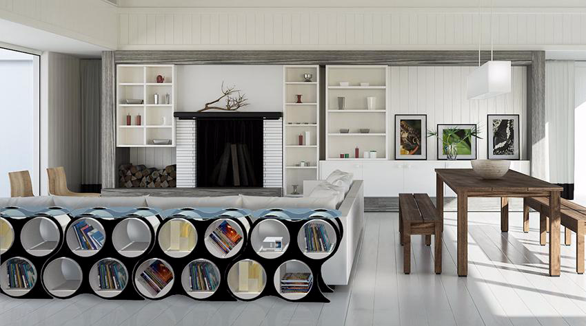 Bolla 4 Credenza & Book Shelving
