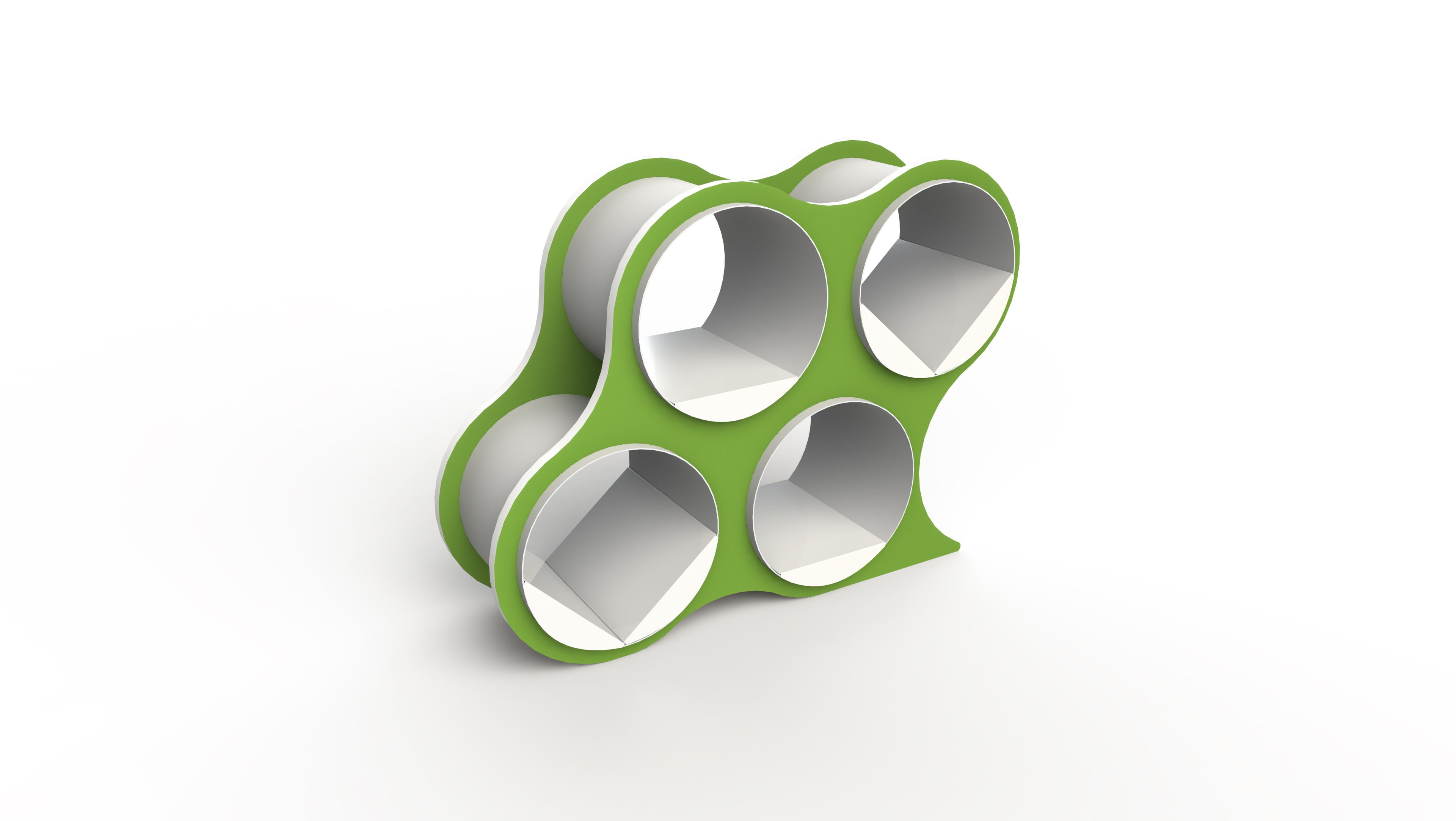Modern Office Storage System 4 spaces