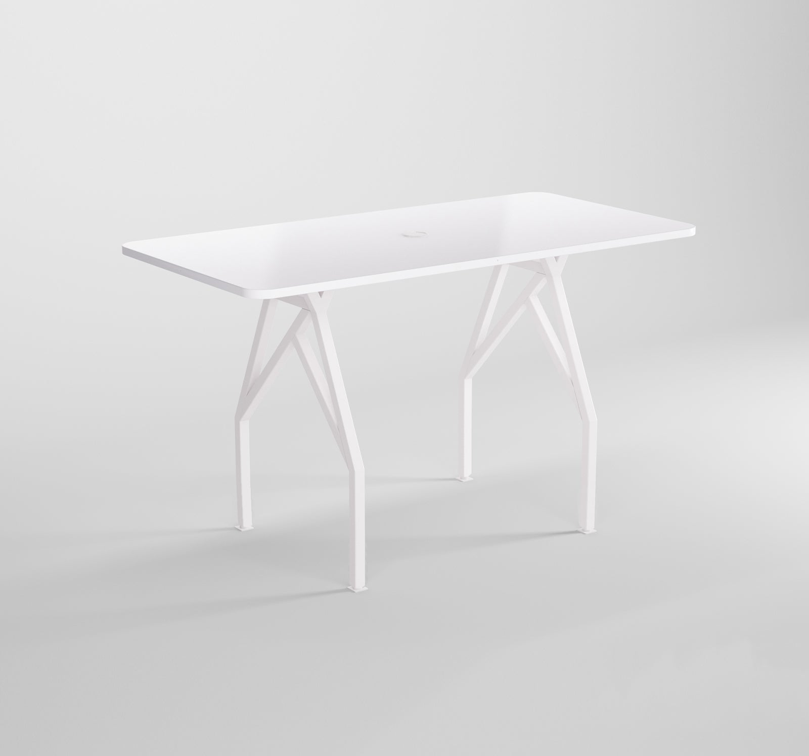 HotSpot Bar-Height Meeting and Dining Table White