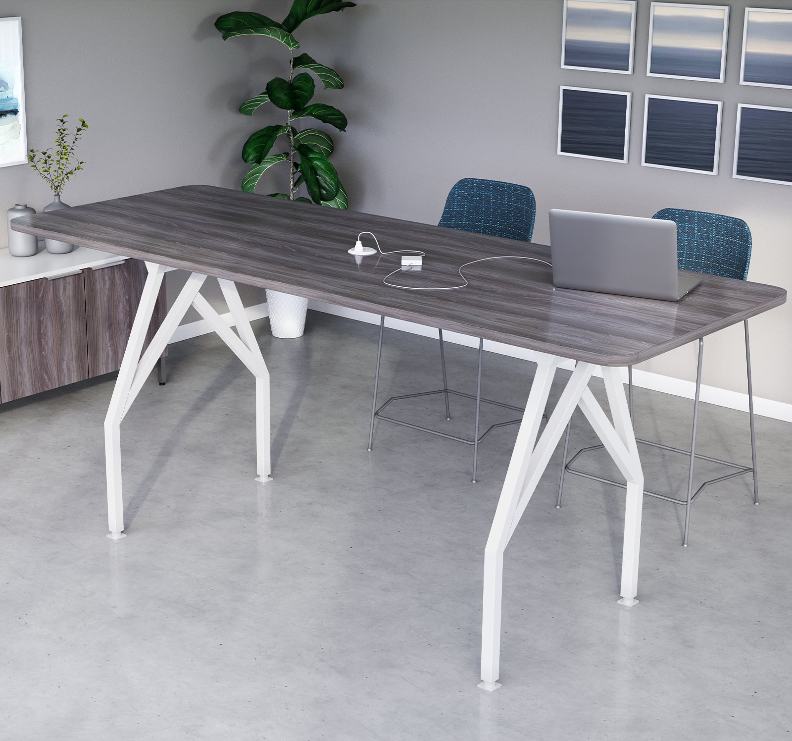 HotSpot Bar-Height Meeting and Dining Table Lifestyle