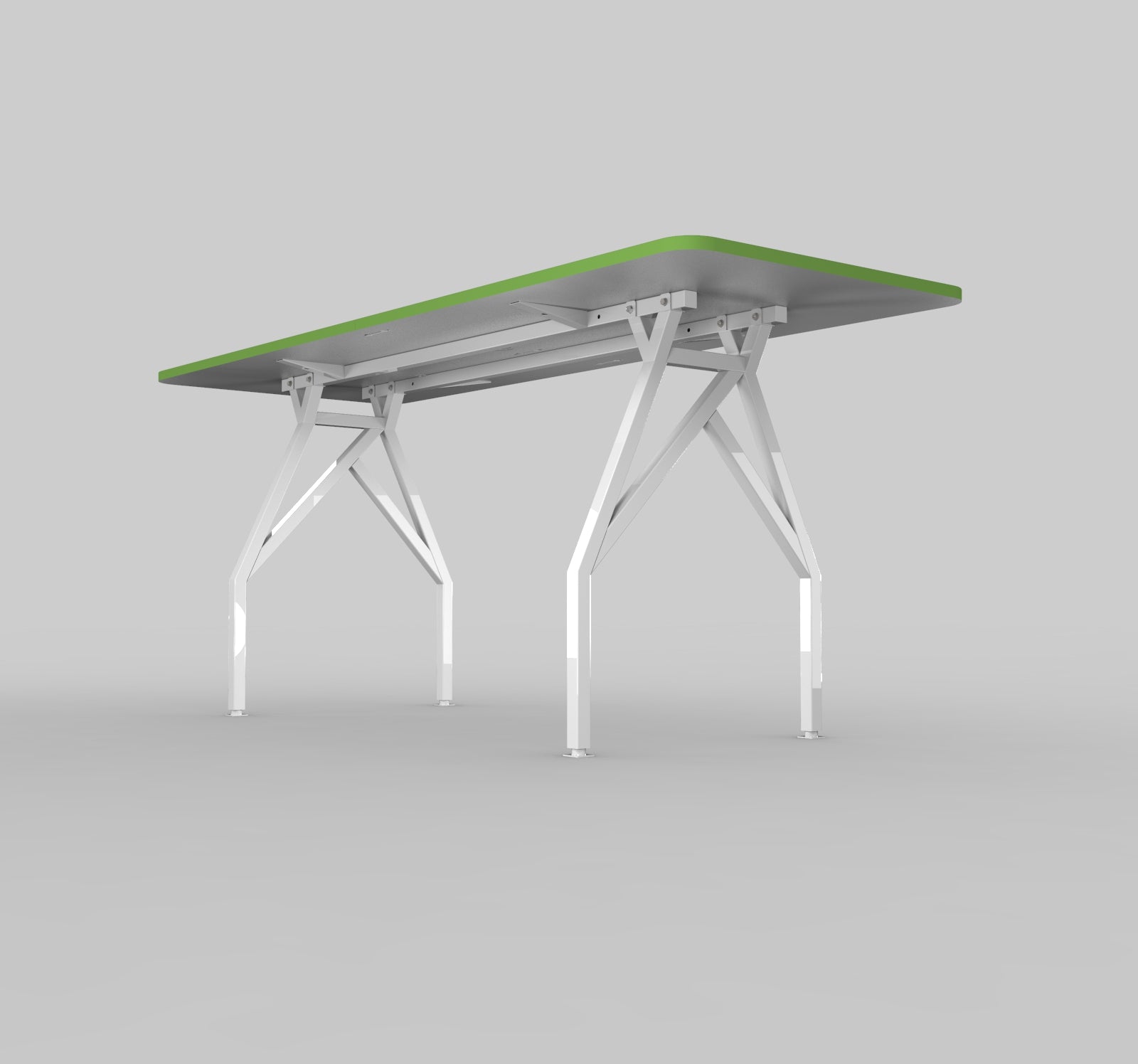HotSpot Bar-Height Meeting and Dining Table green edge under