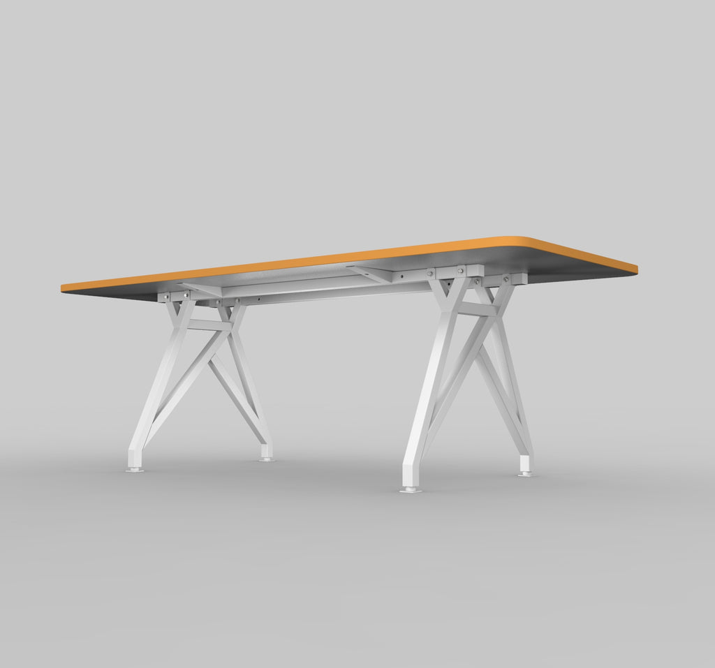 HotSpot Conference and Dining Table Orange Edge Under