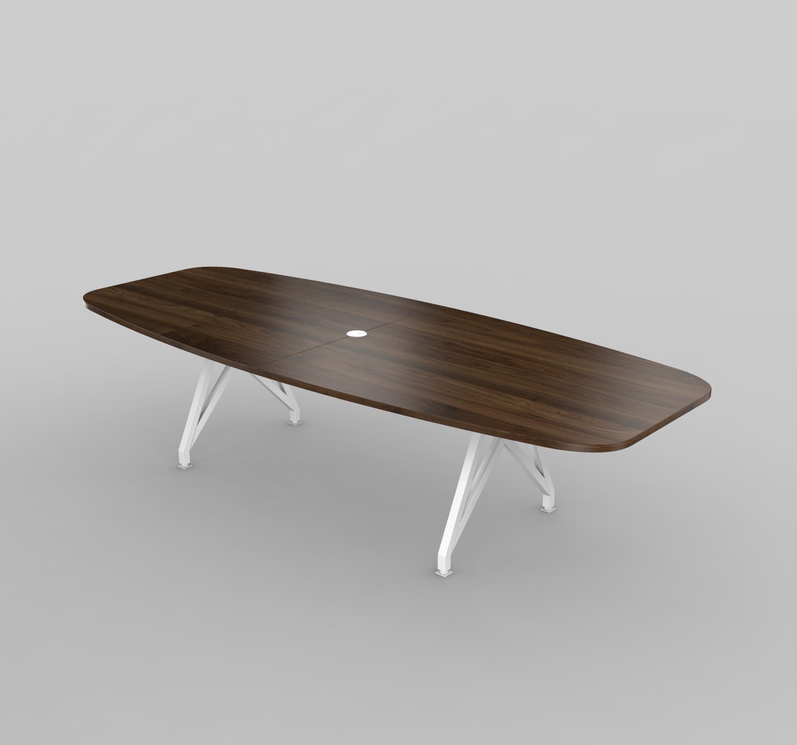 Modern Boat-Shaped Conference Table Cafe