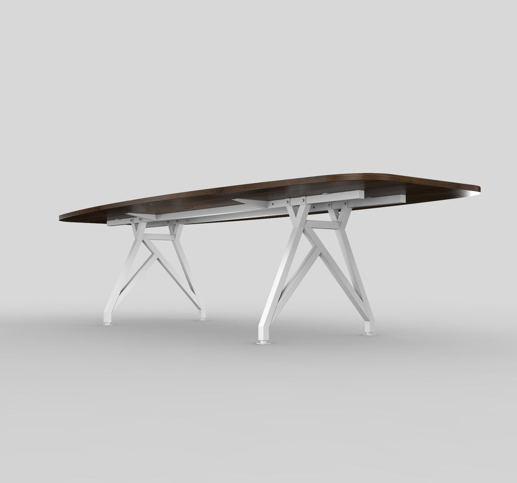 Modern Boat-Shaped Conference Table Under